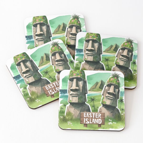 Item preview, Easter Island, Statue Heads Easter Island designed and sold by HaydenMillepied.