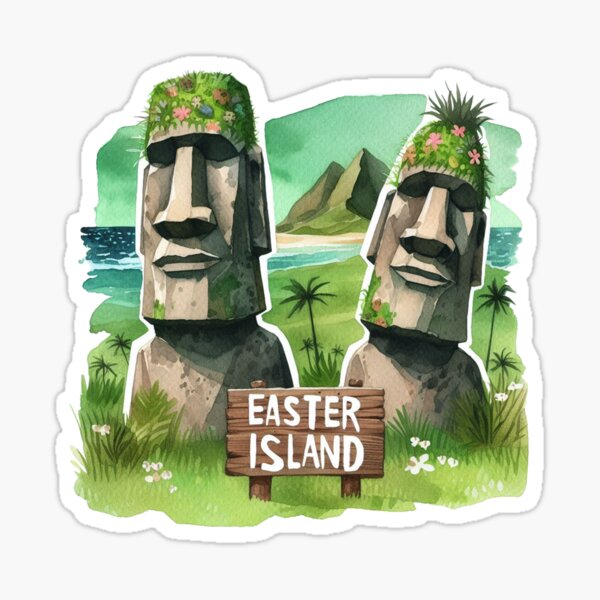 Item preview, Easter Island, Statue Heads Easter Island designed and sold by HaydenMillepied.