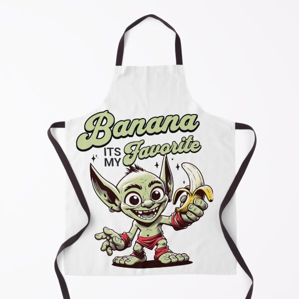 Item preview, goblin holding banana designed and sold by ShawishArt.