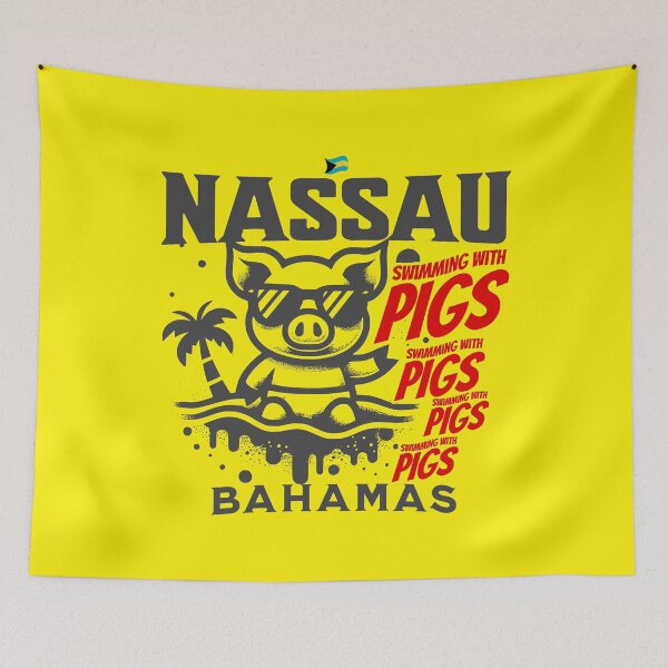 Item preview, Bahamas Souvenir Gift : Nassau Bahamas Swimming Pigs designed and sold by shoptshirtswag.