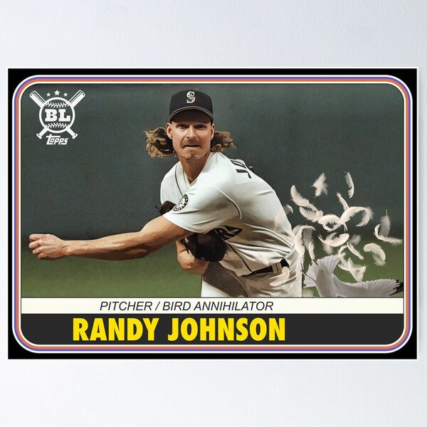 Item preview, Randy Johnson Bird Annihilator Baseball Card designed and sold by ourkid.