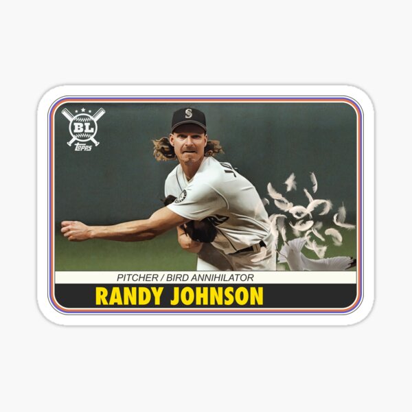 Item preview, Randy Johnson Bird Annihilator Baseball Card designed and sold by ourkid.