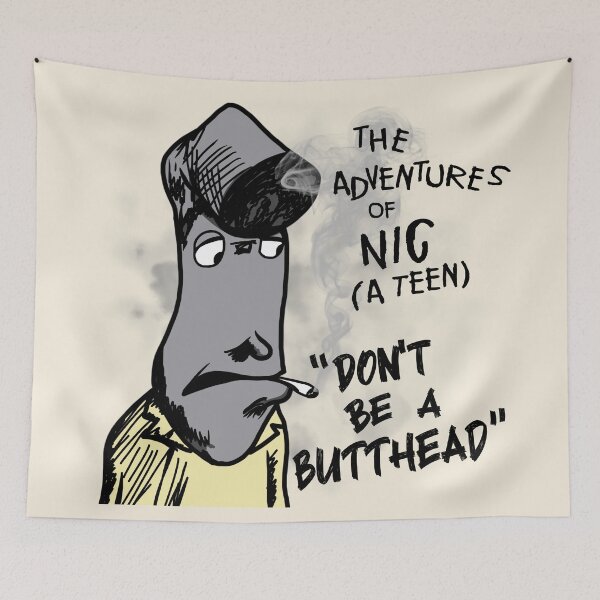Item preview, Don't Be a Butthead - Vintage 80's Anti-Smoking PSA designed and sold by ourkid.