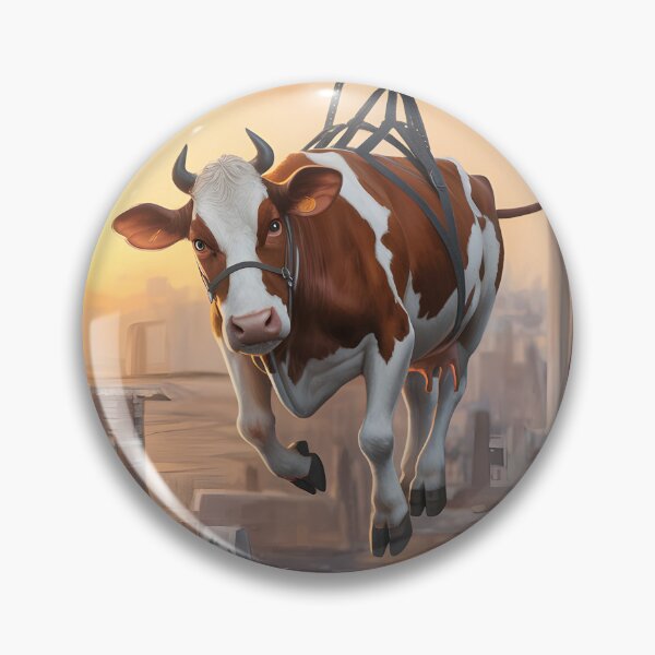 Aperçu de l'œuvre Nature - Vache volante créée et vendue par CanvasCarousel.
