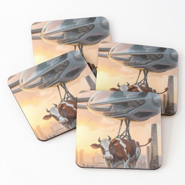 Item preview, Nature - Flying Cow  designed and sold by CanvasCarousel.