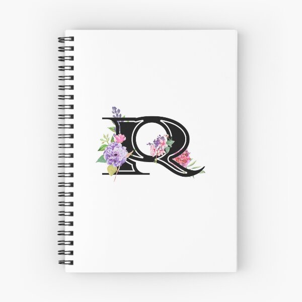 Aperçu de l'œuvre Lettre florale aquarelle R créée et vendue par Grafixmom.