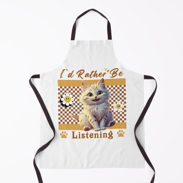 Item preview, I`D Rather Be Listening Cute Cat Mom Fall Design designed and sold by Raise2Shine.