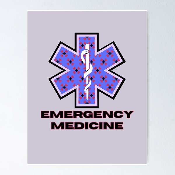 Item preview, Emergency Medicine Med Star 1 Design designed and sold by TMG Tees.
