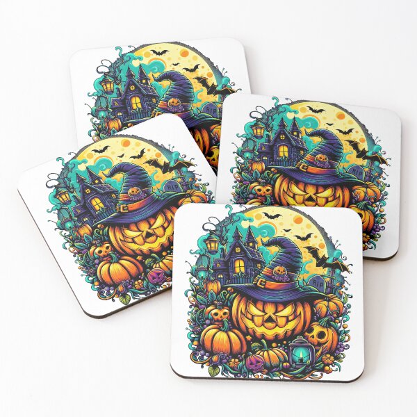 Item preview, Magical Pumpkin Head and The haunted house designed and sold by ChouWorkDesign.