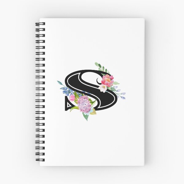 Artikelvorschau, Aquarell Blumen Buchstaben S entworfen und verkauft von Grafixmom.