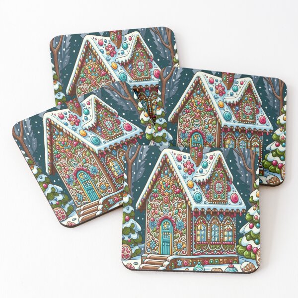 Item preview, Winter Gingerbread House designed and sold by Spike The Punch Design Co..