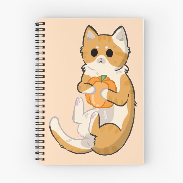 Item preview, Cute Orange Cat with Pumpkin designed and sold by Biszkompt.