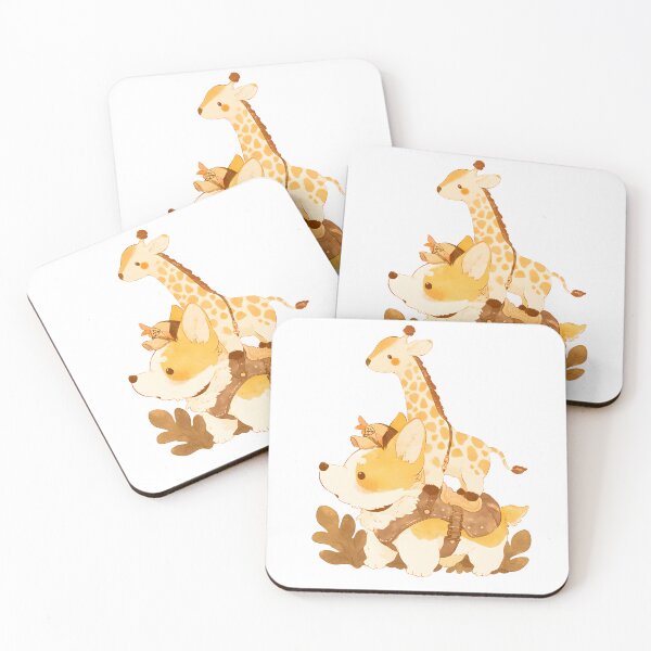 Item preview, Cute Corgi and giraffe designed and sold by yinyuecreation.