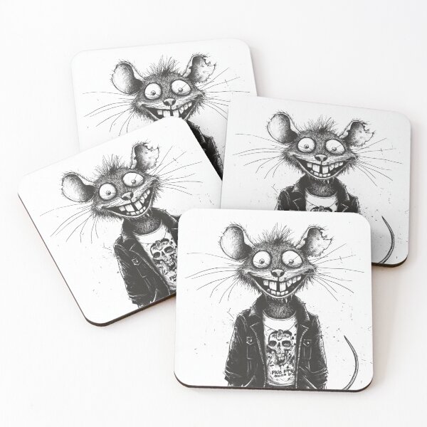 Item preview, Rattus the Punk Rat Kid designed and sold by PitchBlackIcon.