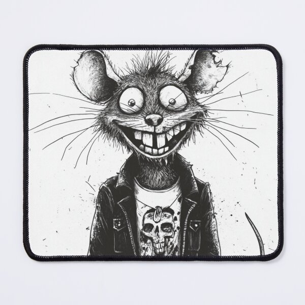 Item preview, Rattus the Punk Rat Kid designed and sold by PitchBlackIcon.