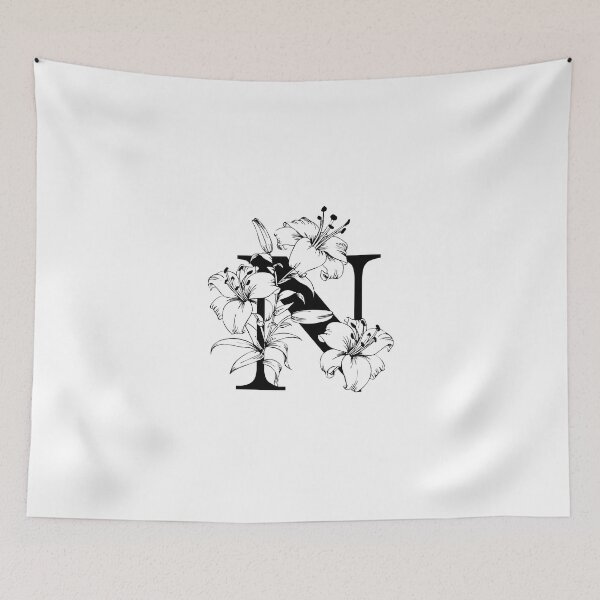 Item preview, letterN lily flower designed and sold by marasart11.
