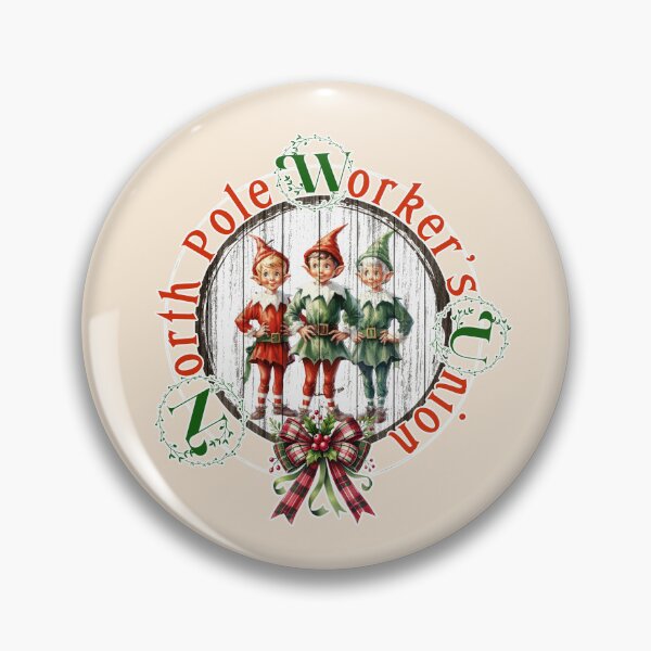 Item preview, North Pole Worker's Union Sign designed and sold by Sutilmente.