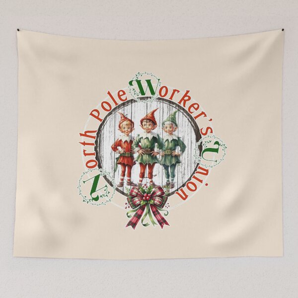 Item preview, North Pole Worker's Union Sign designed and sold by Sutilmente.