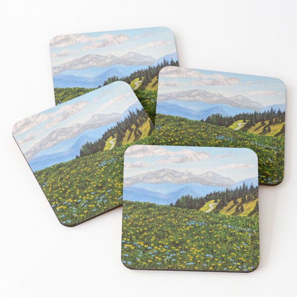Item preview, Mountain Meadow in Switzerland With Flowers designed and sold by bethanyivy.