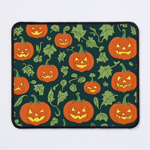 Item preview, Jack-o'-Lantern Faces Halloween Pattern designed and sold by Ymyot1997.