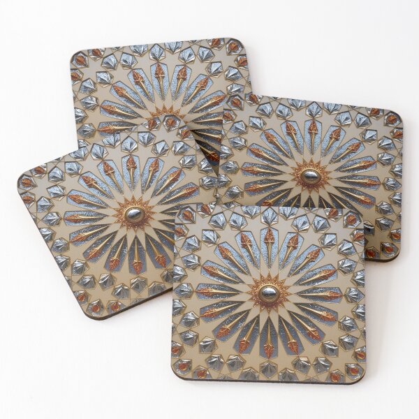 Item preview, Radiant sun symbol in metallic relief designed and sold by Girih.