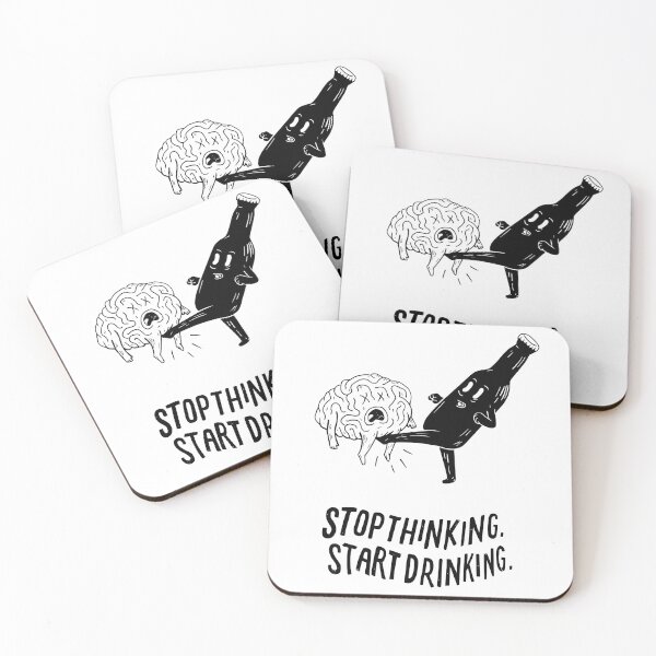 Item preview, Stop thinking start drinking designed and sold by TrendTonicCo.