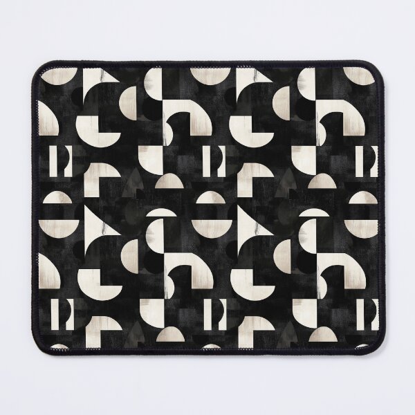 Item preview, Geometric Shapes in Matte and Glossy Black seamless digital designed and sold by Palmate-m.