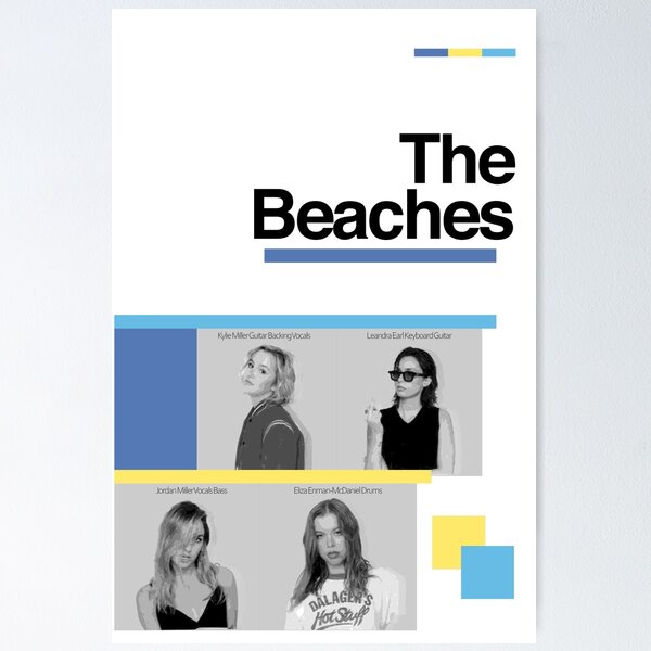 Item preview, The Beaches band poster designed and sold by tazz131.