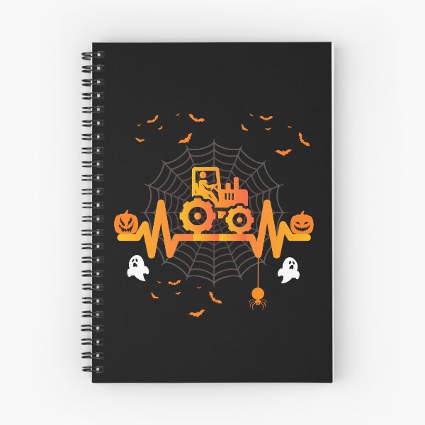 Item preview, Halloween Tractor | Spooky Farm Life | Pumpkin Ghost Bat Design designed and sold by InkredibleZ.