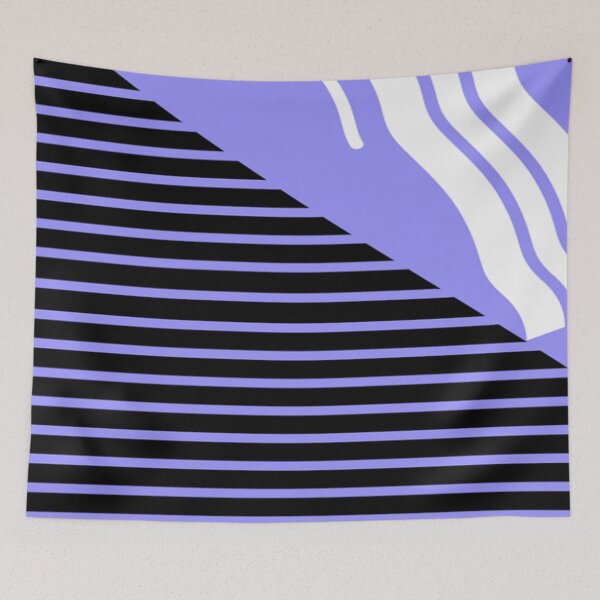 Item preview, Stripes black & Purple designed and sold by PetalPerfection.