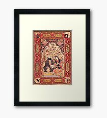 Antique Tabriz Omar Khayyam Rug Framed Print
