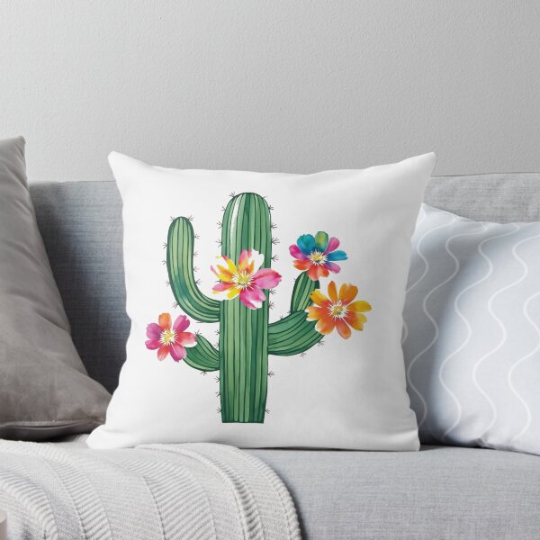 Aperçu de l'œuvre Floraison vibrante du désert : impression d'art de cactus à l'aquarelle créée et vendue par products4urduke.