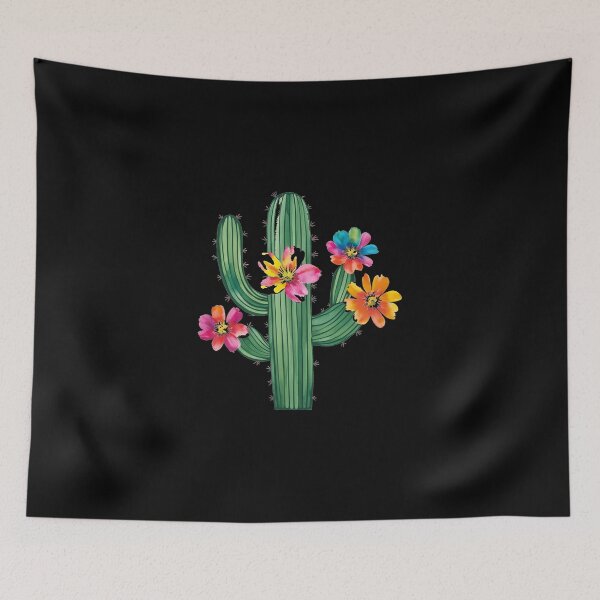 Item preview, Impresión artística de cactus en acuarela: vibrante floración del desierto designed and sold by products4urduke.