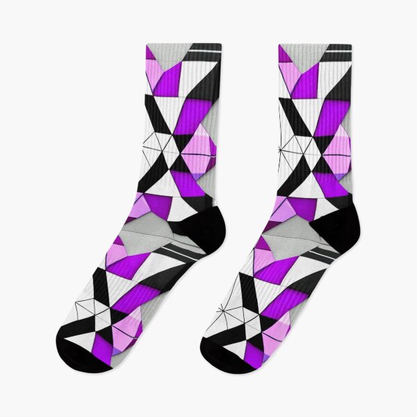Artikelvorschau, Geometrische Formen in lila-rosa-schwarz-weiß entworfen und verkauft von AnnabellaRh.