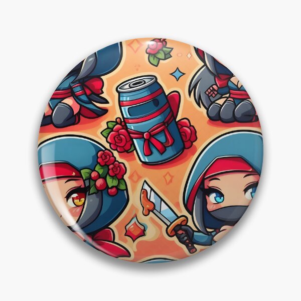 Item preview, Hot-cute Chibi ninja pattern 41.0 designed and sold by StickyGuys.