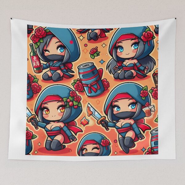Item preview, Hot-cute Chibi ninja pattern 41.0 designed and sold by StickyGuys.