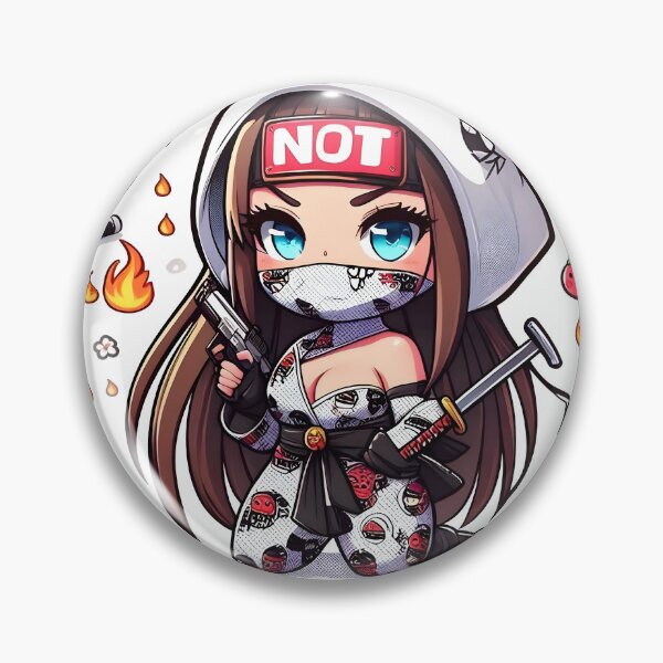 Item preview, Hot-cute Chibi ninja pattern 42.0 designed and sold by StickyGuys.