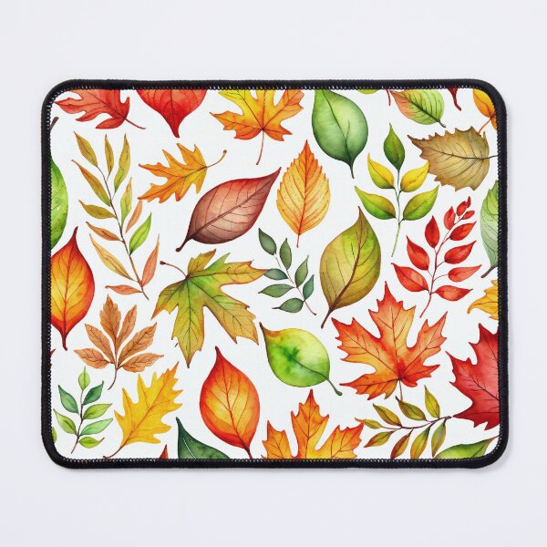 Item preview, Pattern with mix of Colorful Autumn Leaves, Capturing the Essence of Nature's Seasons.  designed and sold by twisted-dot.