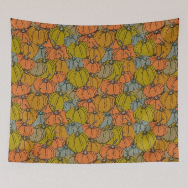 Item preview, Vintage Warm Pumpkins Design in Cozy Autumn Colors - Farmhouse Decor designed and sold by Claudia S. Design.