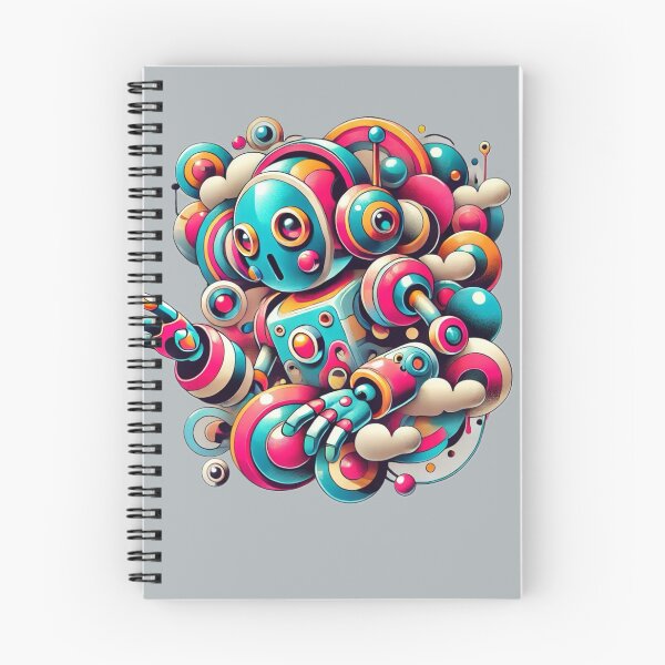 Item preview, Surreal Colorful Robot – Futuristic Digital Art designed and sold by CreationbyNiki.