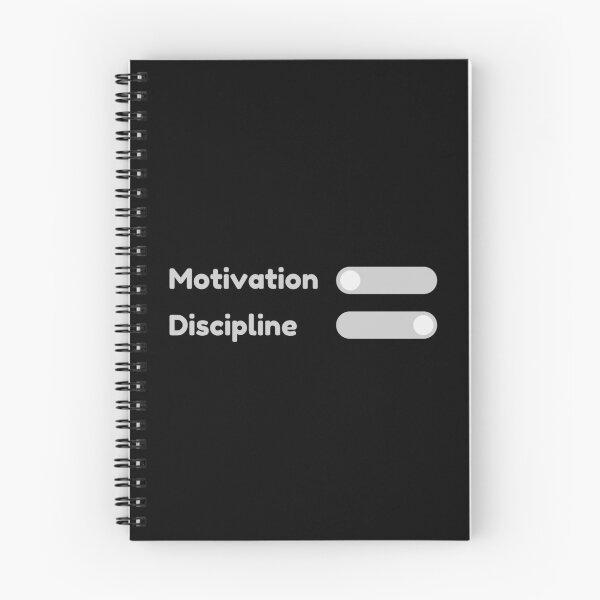 Item preview, Motivation Switch Off Discipline Switch On Minimalist Design for Go-Getters designed and sold by DesignDazzles.