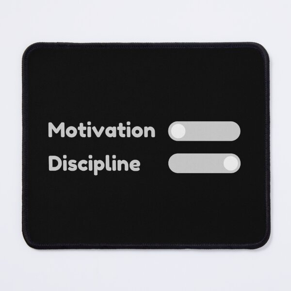 Item preview, Motivation Switch Off Discipline Switch On Minimalist Design for Go-Getters designed and sold by DesignDazzles.