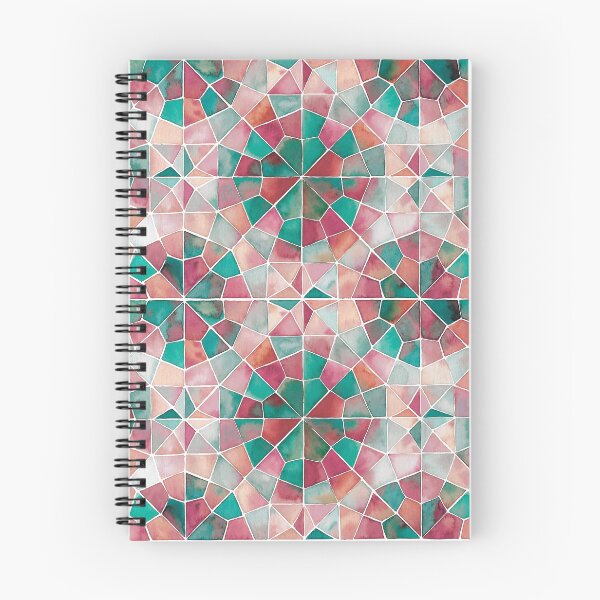 Item preview, Islamic Geometry in Watercolor red green designed and sold by GinColorist.