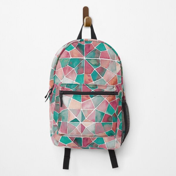 Item preview, Islamic Geometry in Watercolor red green designed and sold by GinColorist.