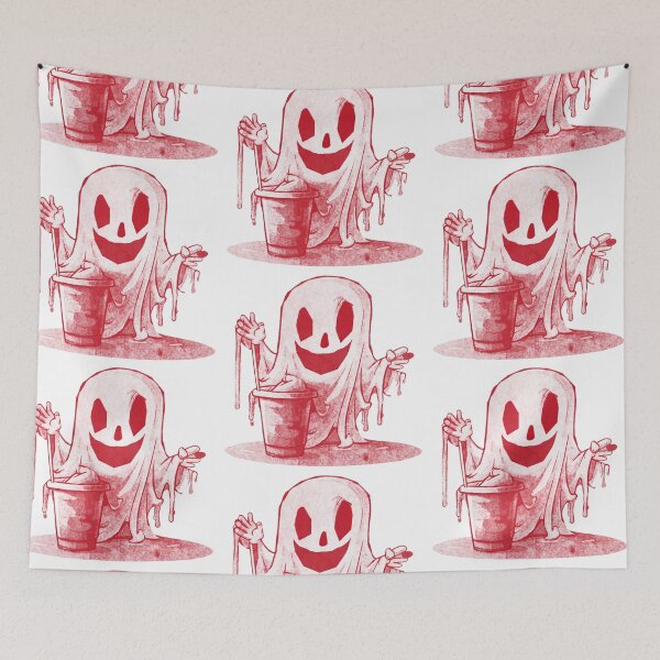 Item preview, Ghost drinking iced coffee designed and sold by kinpirks.