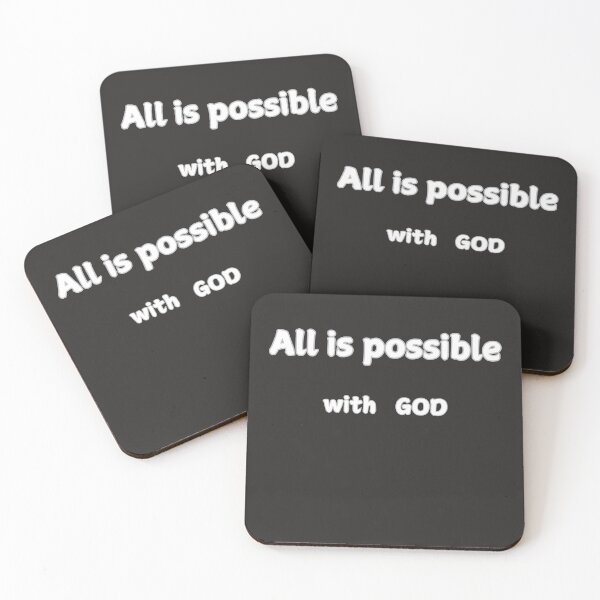 Item preview, All is possible with God statement designed and sold by GinnyGi.