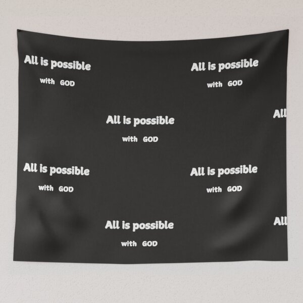 Item preview, All is possible with God statement designed and sold by GinnyGi.