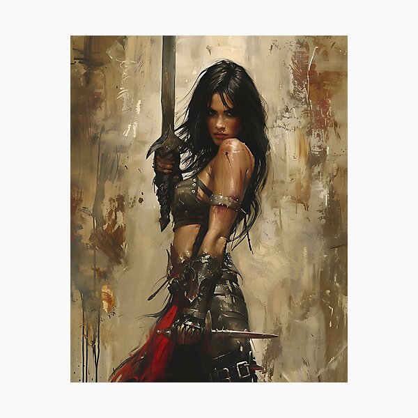 Item preview, Warrior Woman - Fantasy Art designed and sold by Seeker7Seven.
