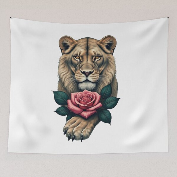 Item preview, Lioness and Rose designed and sold by artistmagicshop.
