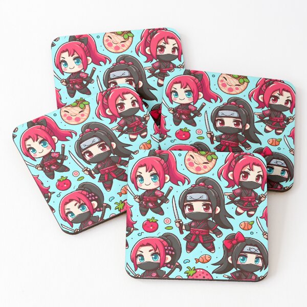 Item preview, Hot-cute Chibi ninja pattern 46.0 designed and sold by StickyGuys.